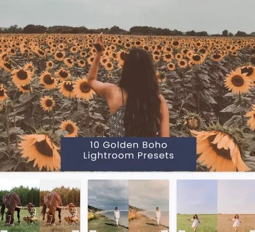 10 Golden Boho Lightroom Presets - TQ7FWWF