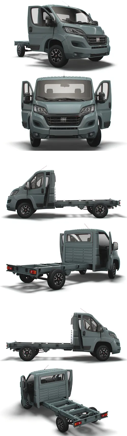 Fiat Ducato Chassis Truck SCab 3450WB HQInterior 2023 Model
