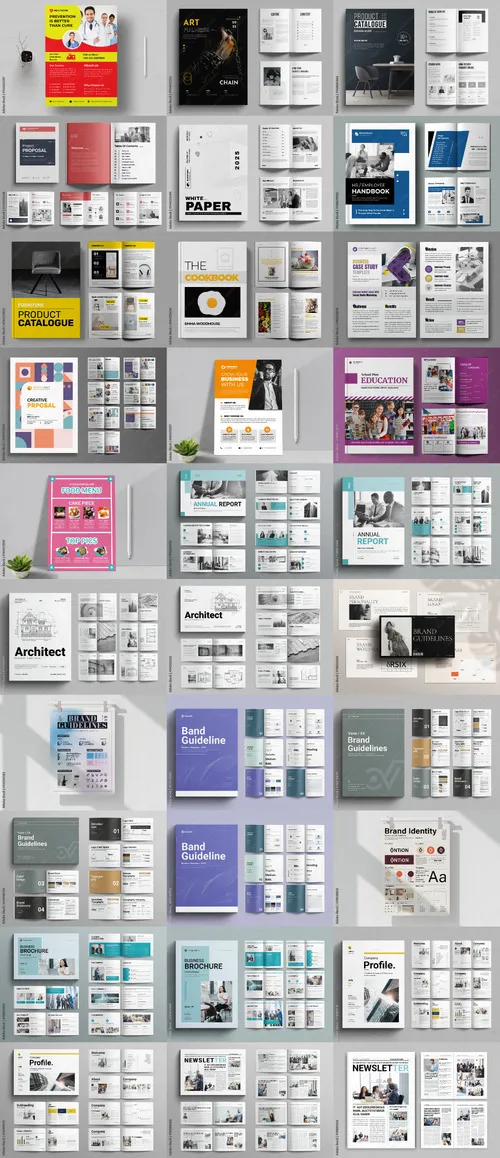 30 Indesign Templates Bundle 24