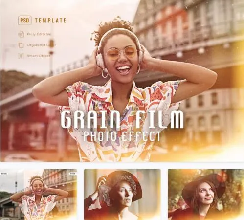 Grain Film Photo Effect - K83BRGT