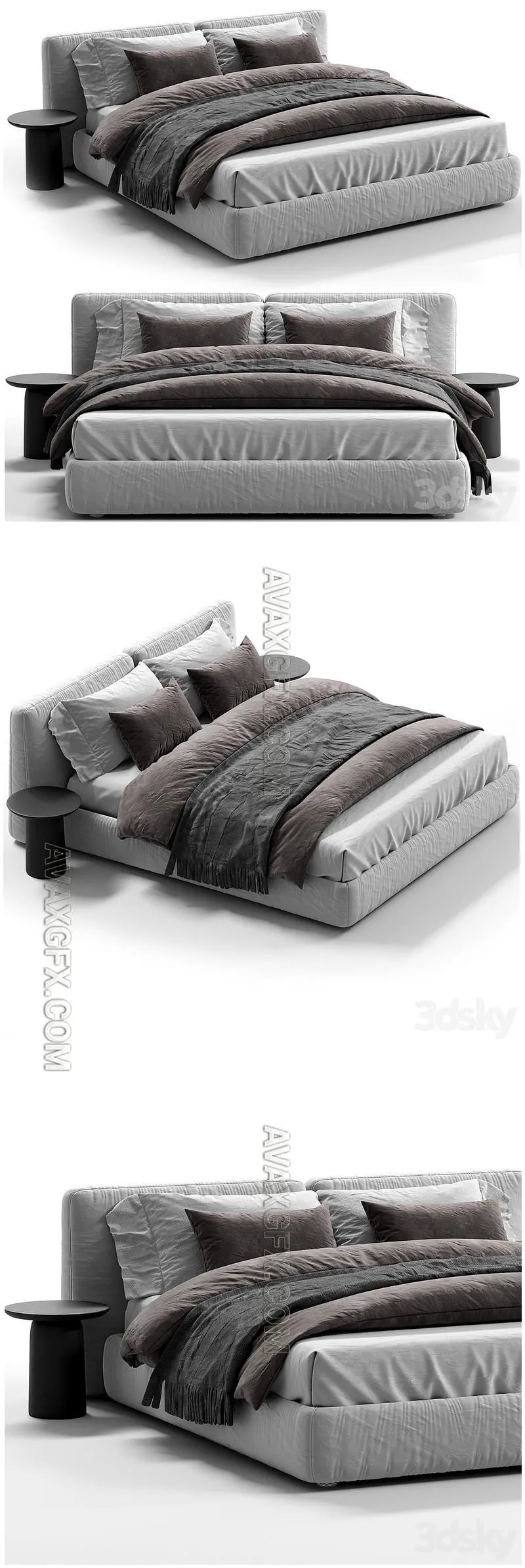 Flou MyPlace Bed - 3D Model