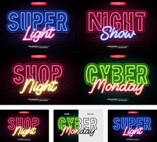 Neon Glow Text Effect - JAPHEWF