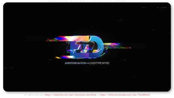 Addition Glitch - Logotype Intro 52132031 Videohive