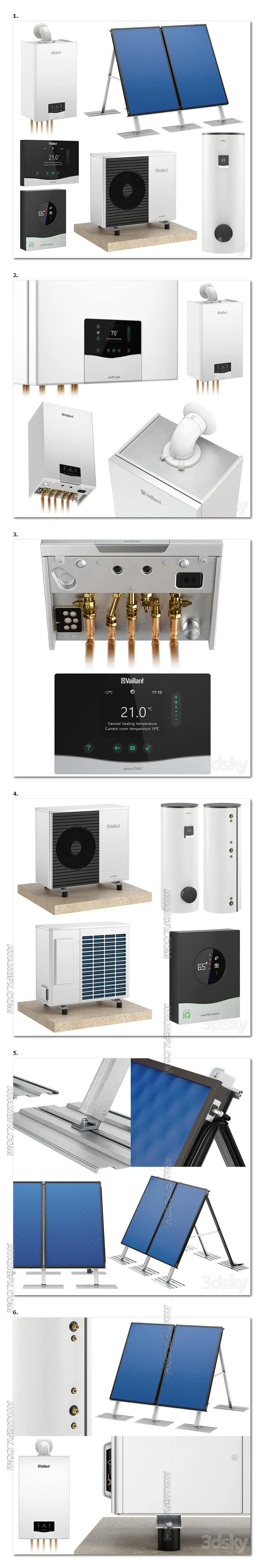 Vaillant home heating kit - 3D Model