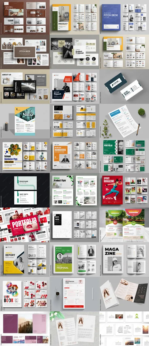 30 Indesign Templates Bundle 30