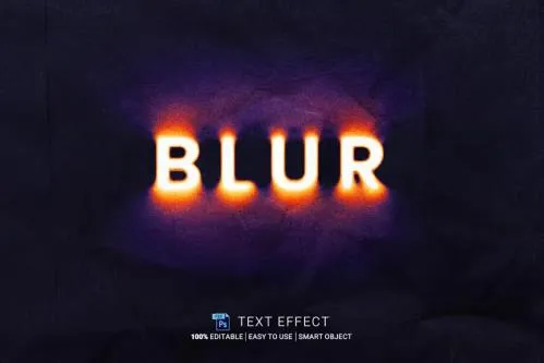 Blur Editable Text Effect - RUE65QA