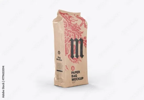 Adobestock - Paper Food Bag Mockup 779653594