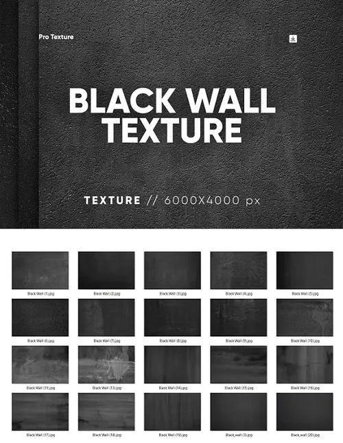 20 Black Wall Texture HQ - 92476171