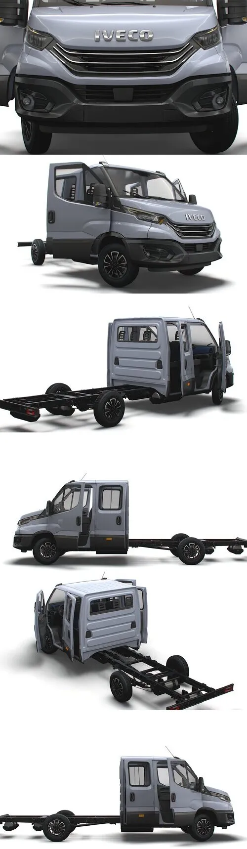 Iveco Daily Crew Cab L3 Chassis 2023 Model