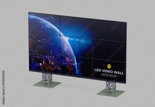 Exhibition Led Video Wall Mockup 799939415