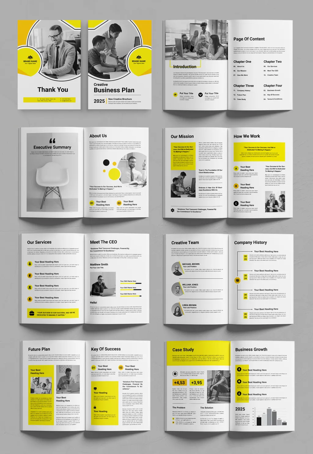 Adobestock - Business Plan Brochure Layout 760290577