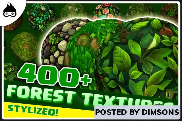 Unity 2D 400+ Stylized Forest Textures - Grass, Mud, Dirt, Forest Ground & More v1.1.0