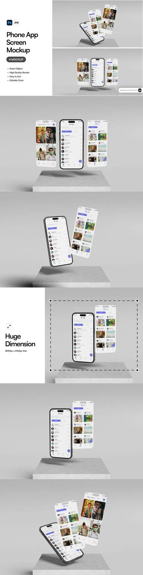 Phone App Screen Mockup