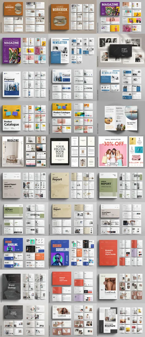 30 Indesign Templates Bundle 25