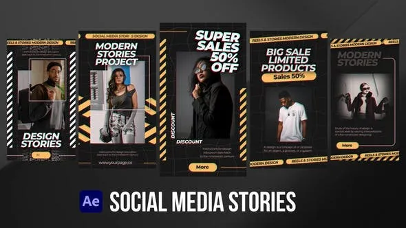Social Media Stories for After Effects 52125319 Videohive