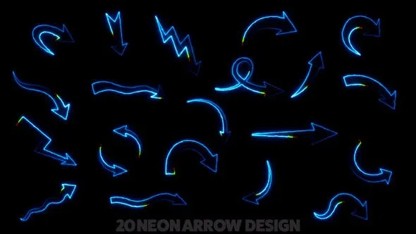 Neon Arrow Pack 52067947 Videohive