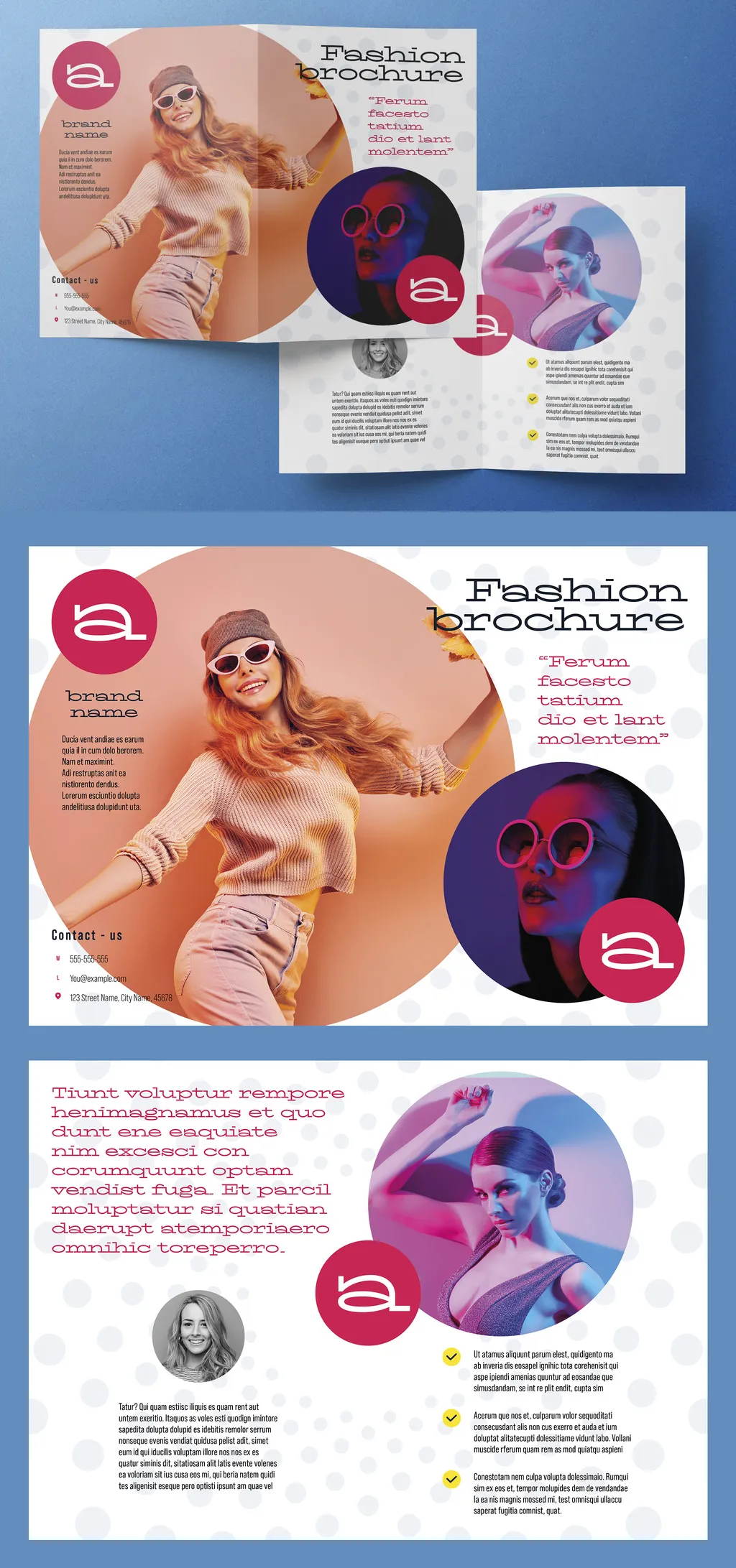 Adobestock - Bi-Fold Business Brochure Layout 758298953