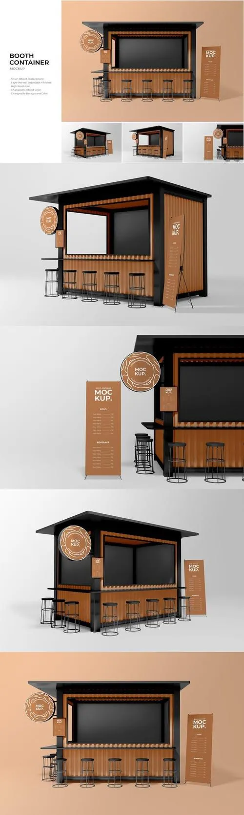 Booth Container Mockup