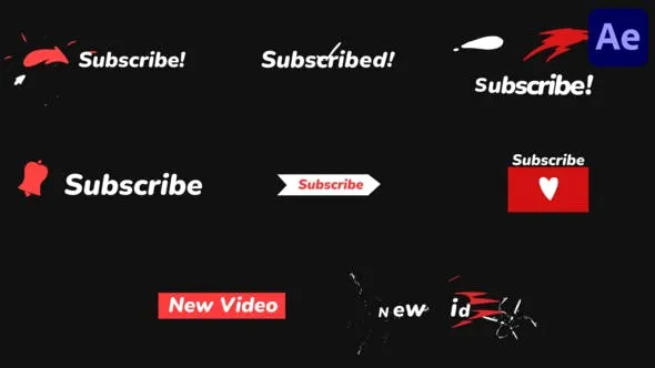 Youtube Subscribers for After Effects 52120490 Videohive