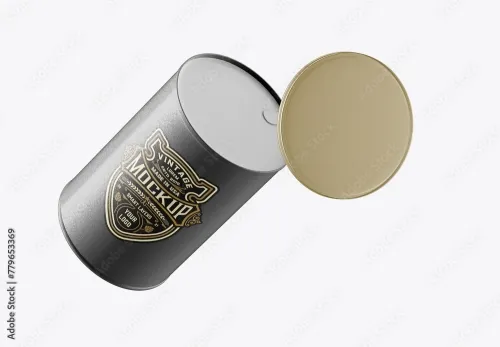 Adobestock - Food Tin Can Mockup 779653369