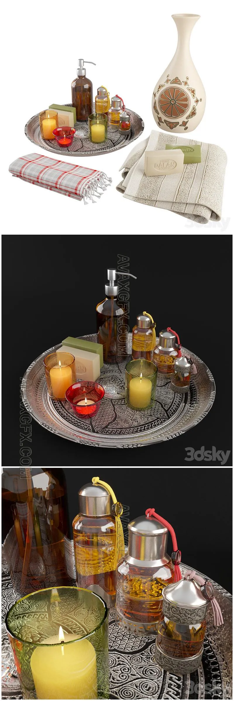 Hammam set - 3D Model