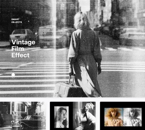 Vintage Old Film Photo Effect - 196281218