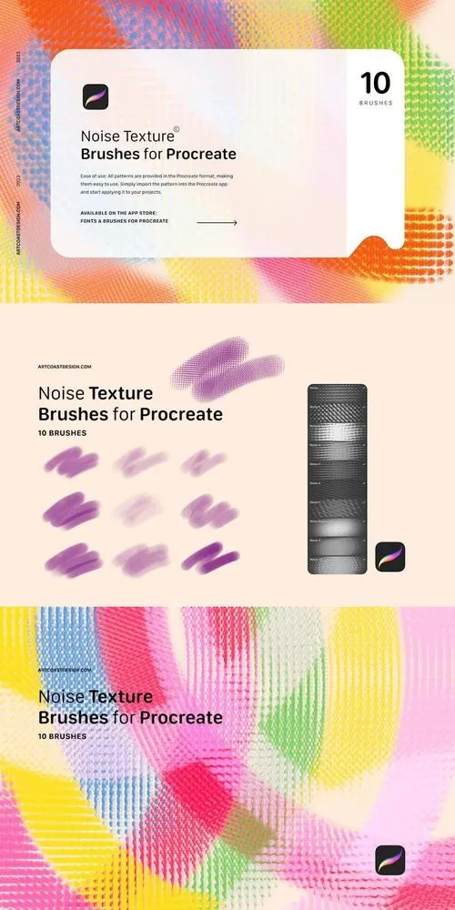 Noise Procreate Retro Brushes