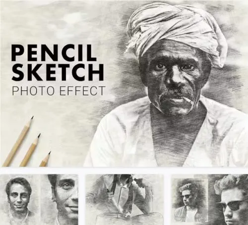 Pencil Sketch Photo Effect - CGWF3NW