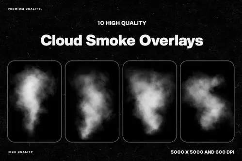 10 Cloud Smoke Overlays - JSB7WVY