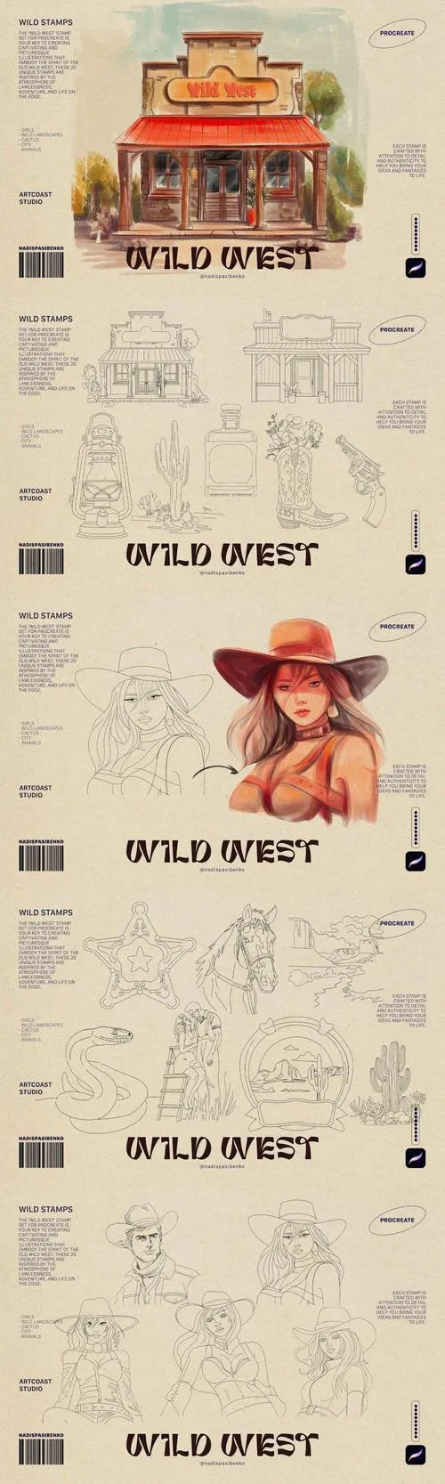 Wild West Stamps