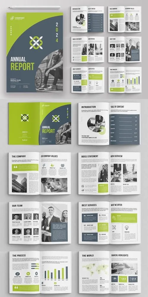 Annual Report Layout Template