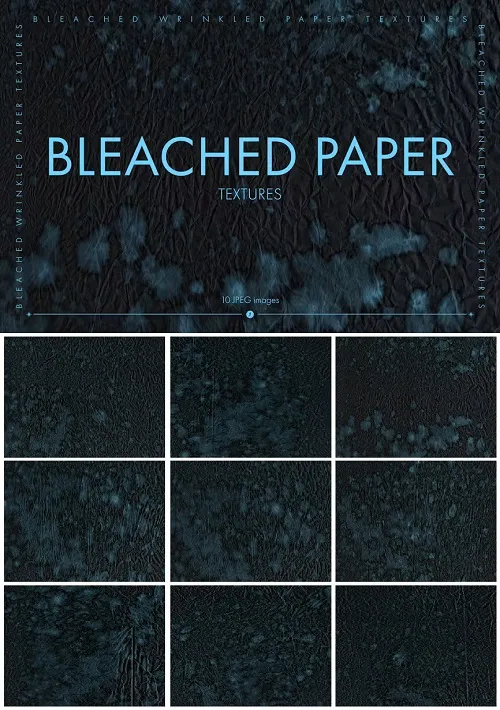 Bleached Black Paper Textures