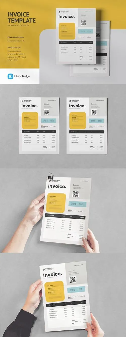 Invoice Templates 4MYJDND