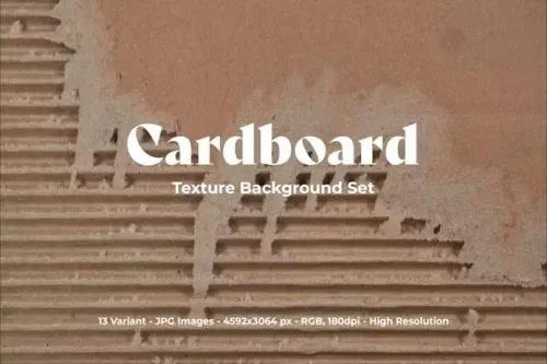 Cardboard Texture Background Set - 4RAY8BL