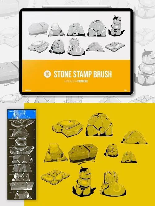 Stone Stamp Brushes