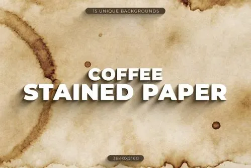 15 Coffee Stained Paper - NGM9S9S