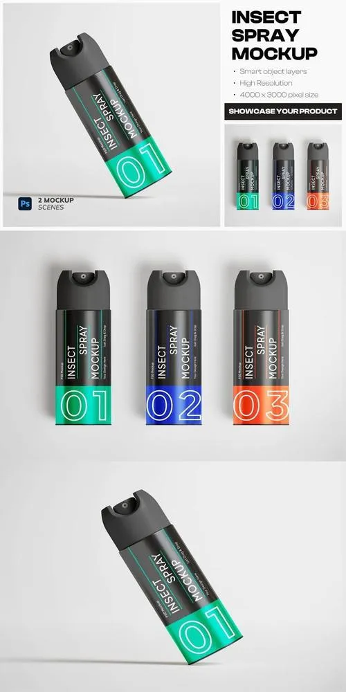 Insect Spray Mockup