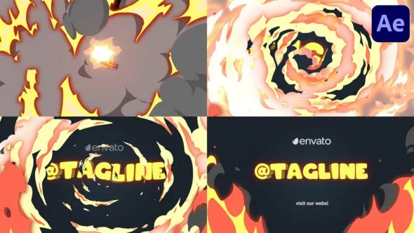 Fire Logo Opener for After Effects 52124022 Videohive