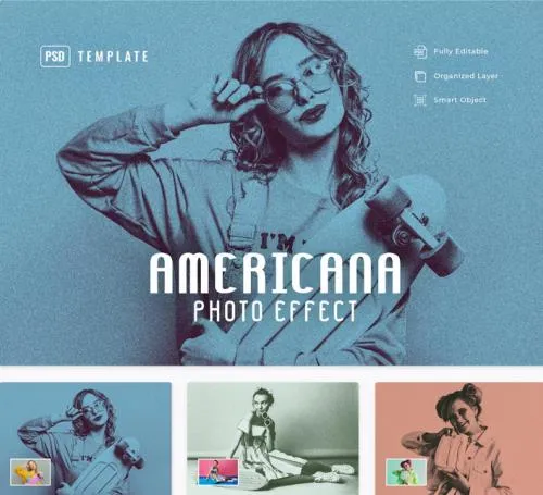 Americana Photo Effect - VCHMTGE