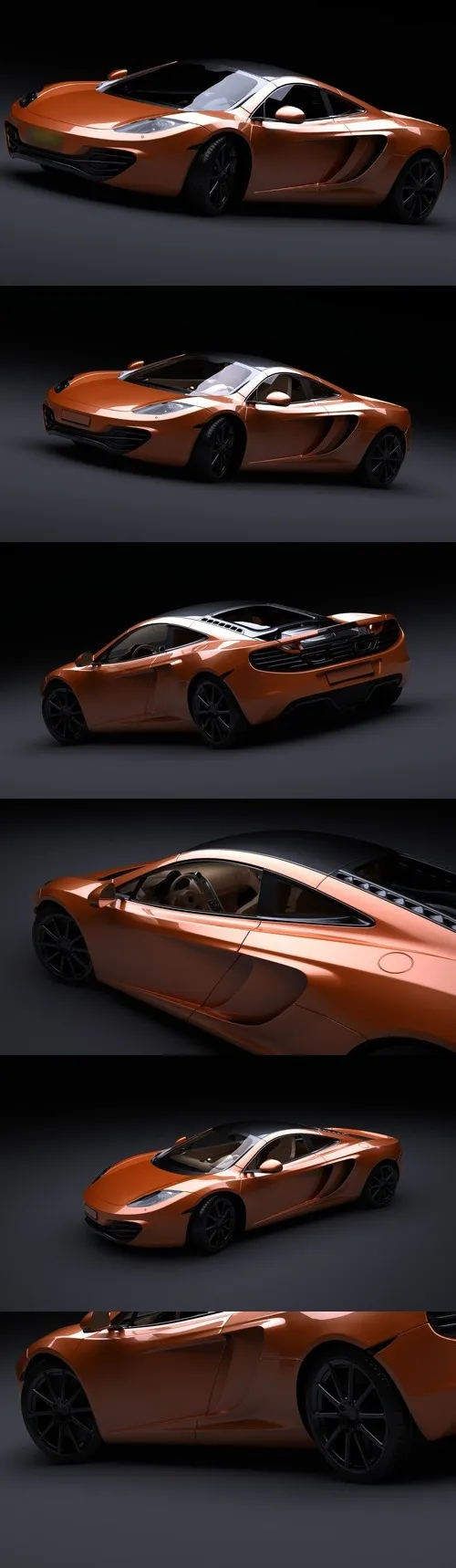 MCLaren 3D Car 3Ds Max Model