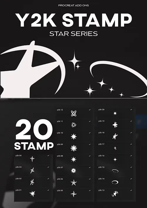 Y2K Star Stamp - R2RE77U