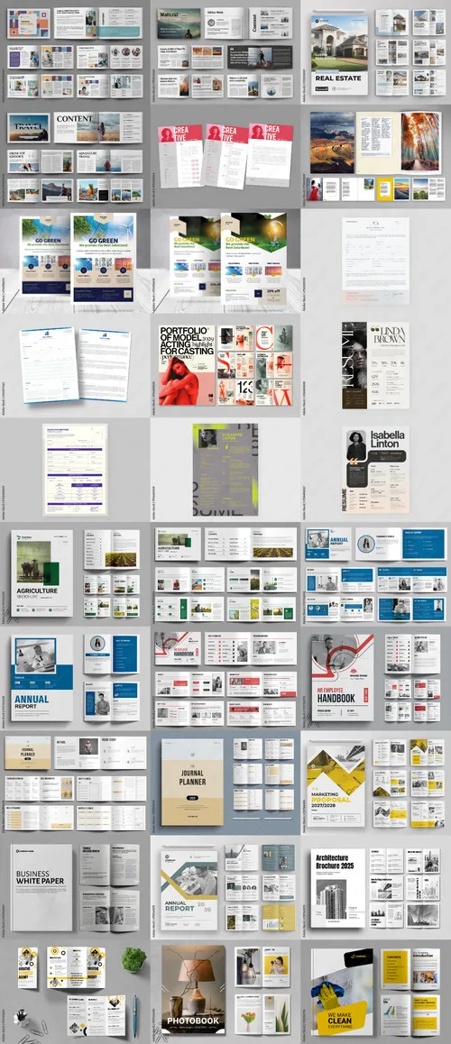 30 Indesign Templates Bundle 33