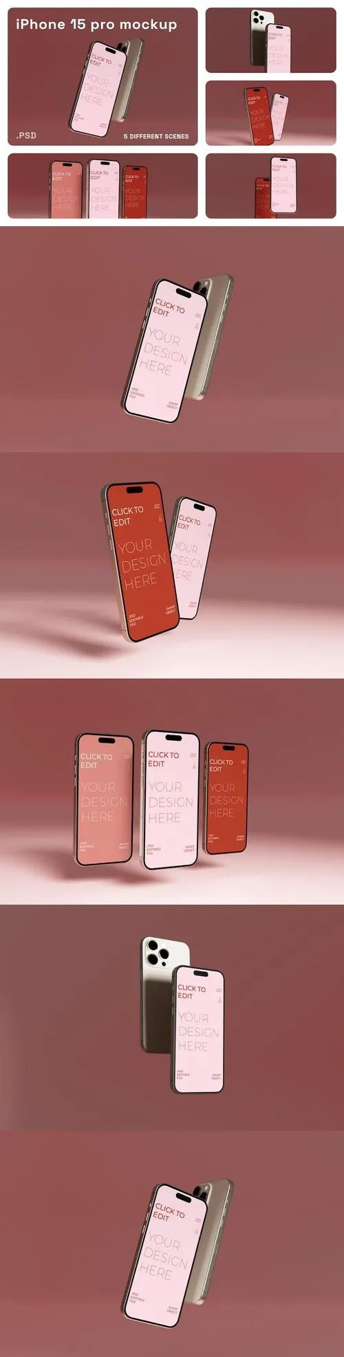 iPhone 15 Pro Mockup