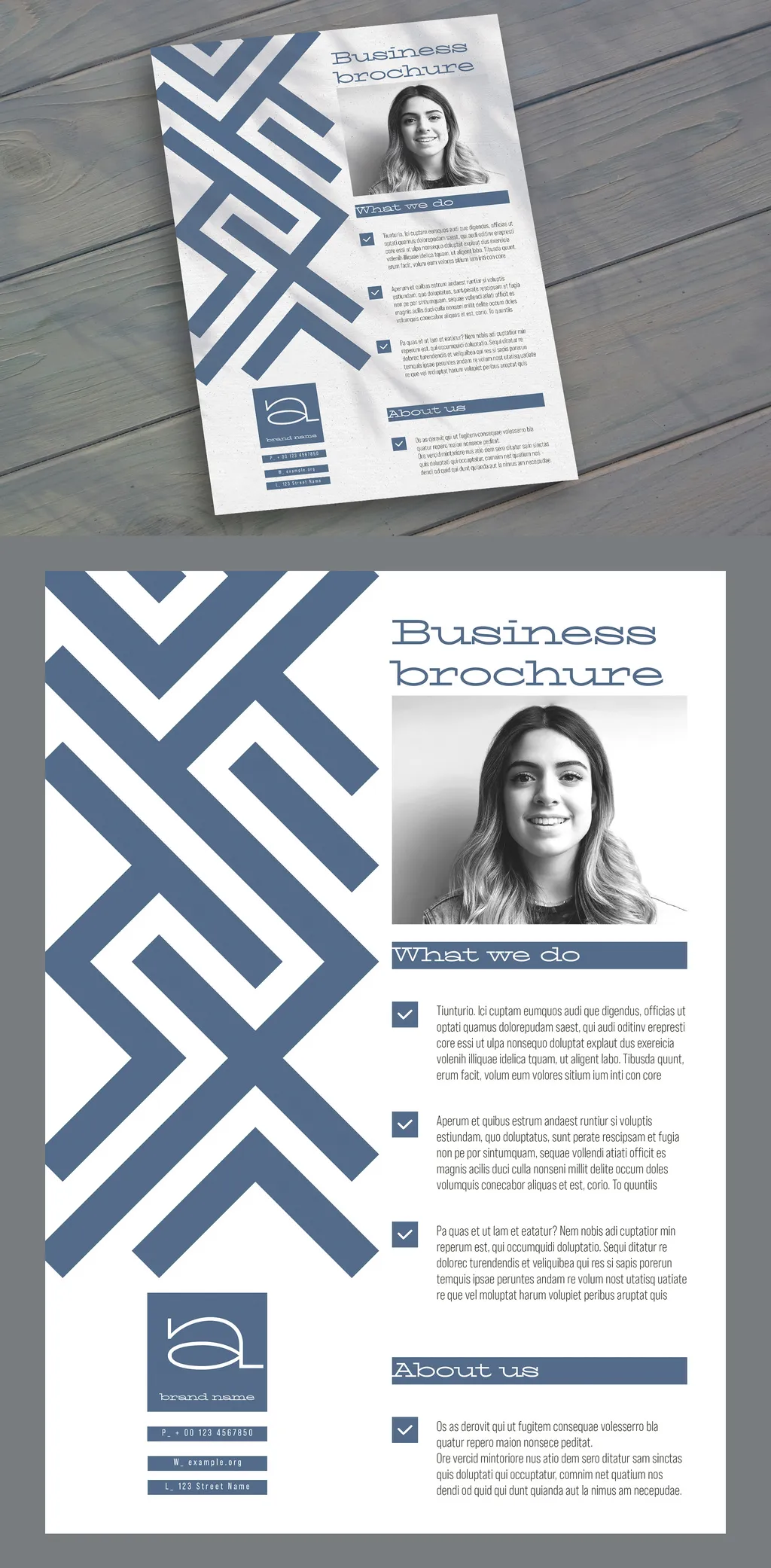 Adobestock - A4 Business Flyer Template Layout 758356065