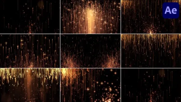 Gold Collection Backgrounds for After Effects 52119603 Videohive