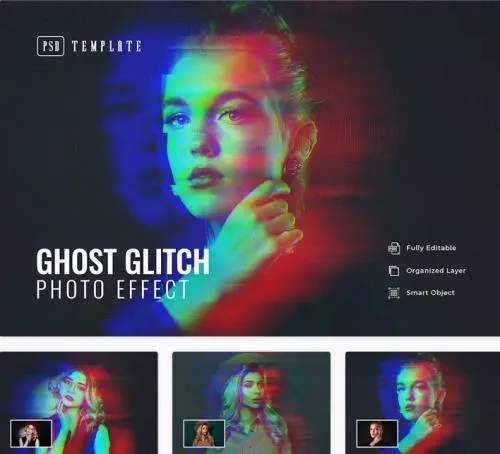 Ghost Glitch Photo Effect - 3R54KBK