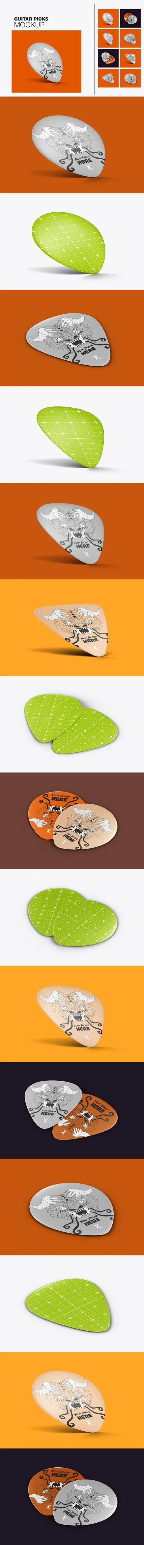 Guitar Picks Mockup