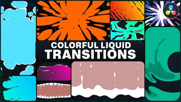Colorful Liquid Transitions for DaVinci Resolve 51868995 Videohive