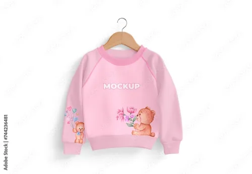 Adobestock - Childrens Sweatshirt Mockup 744236481