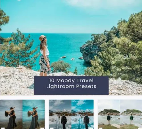 10 Moody Travel Lightroom Presets - BLRU8GY